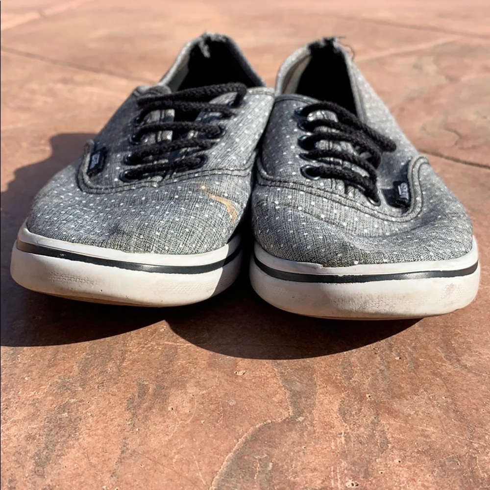 Vans Authentic Lo Pro Polka Dot Gray/Black/White 7